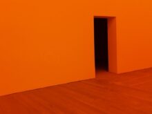 orange room with open door