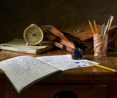 school work, write, still life